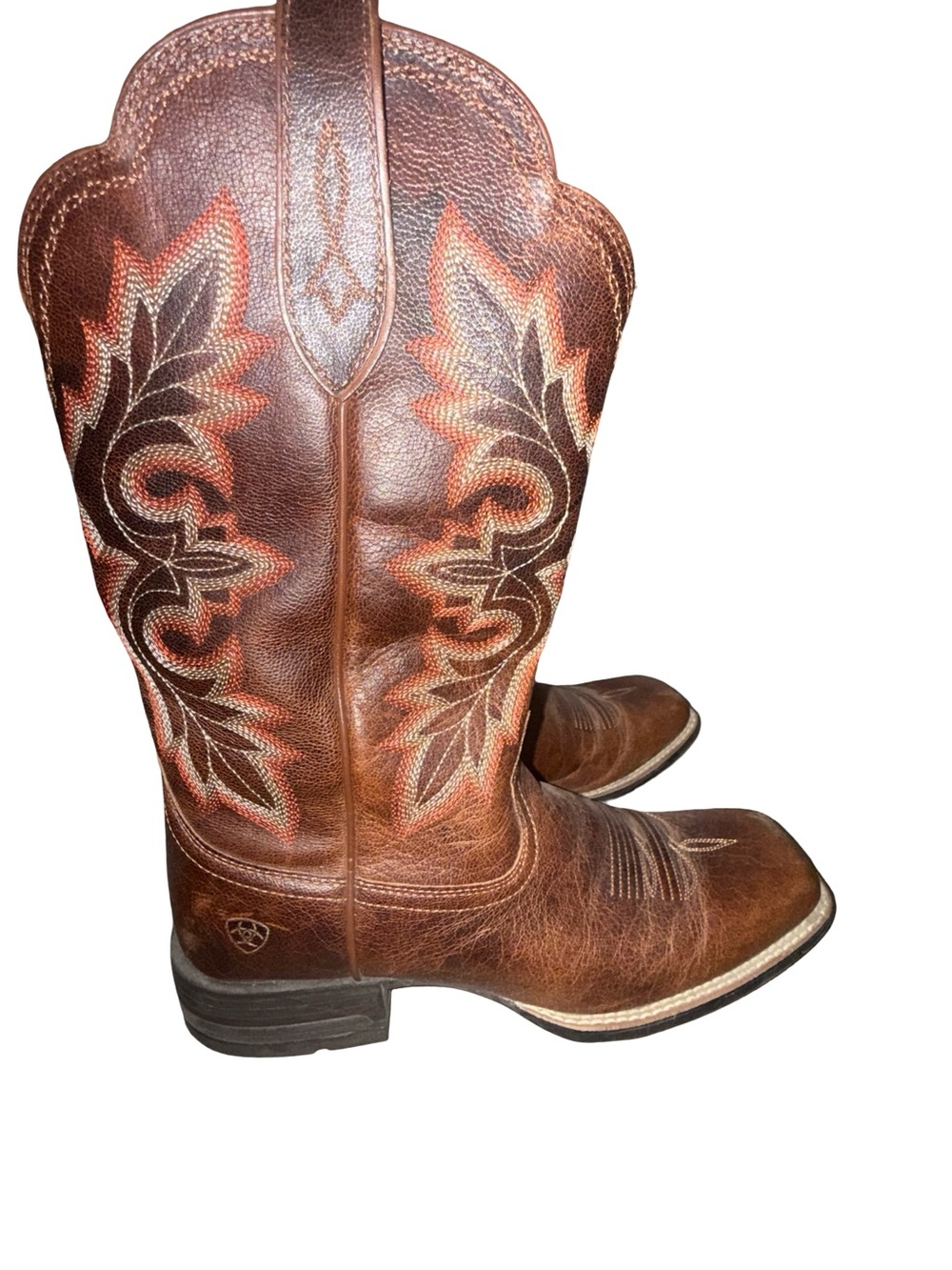 Ariat Women's Breakout Western Leather Boots - Rustic Brown - Picture 7 of 12